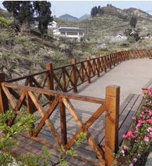 廣安水上棧道及欄桿、水車木結(jié)構(gòu)工程